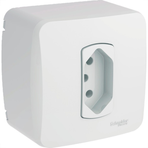 Sistema Box Schneider Dexson-Miluz Branco 1 Tomada 2P+T. 10A. - S3B66340