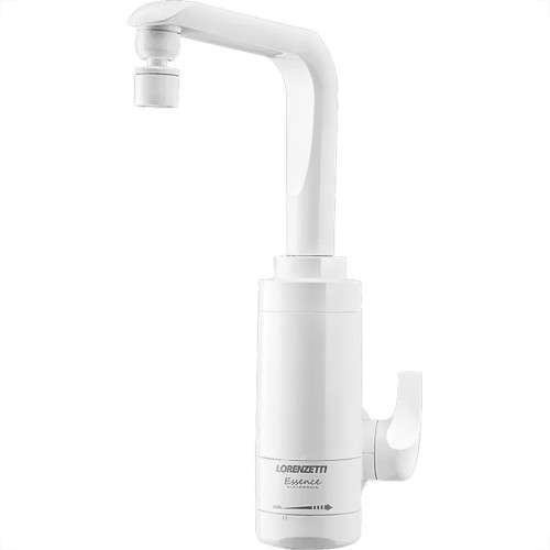 Torneira Eletrica Lorenzetti Essense Bica Movel Parede Branca 1/4 Volta 5.500W. - 220V. Torneira Eletrica Lorenzetti Essense Bica Movel Parede Branca 1/4 Volta 5.500W. - 220V.