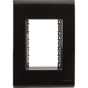 Placa Conjunto Modular Tramontina Liz 4X2 - Grafite 3 Modulos - 57106048