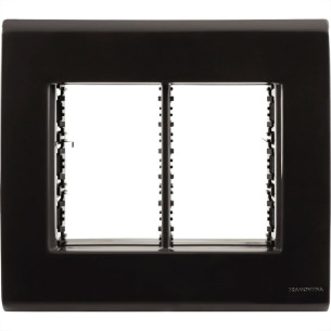 Placa Conjunto Modular Tramontina Liz 4X4 - Grafite 6 Modulos - 57106078