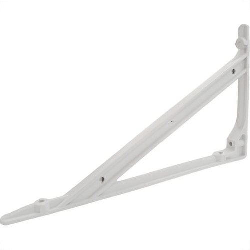 Suporte Prateleira Plastico Thompson Steelplas Leve 30Cm Branco - Kit C/12 Pecas Suporte Prateleira Plastico Thompson Steelplas Leve 30Cm Branco - Kit C/12 Pecas