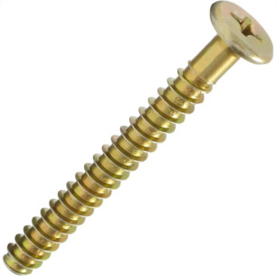 Parafuso Estrutural Moveleiro Tampinha 13 Philips Bicromatizado Newfix 7,0 X 7,0Mm - Kit C/2 Cartelas