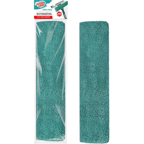 Refil Para Mop Flash Limp Limpa Vidros Pano De Microfibra - Rflp6391 Refil Para Mop Flash Limp Limpa Vidros Pano De Microfibra - Rflp6391