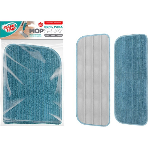 Refil Para Mop Spray E Mop Plano Flash Limp - 3 Em 1 Pano De Microfibra - Rmop7800 Refil Para Mop Spray E Mop Plano Flash Limp - 3 Em 1 Pano De Microfibra - Rmop7800