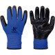 Luva Malha Kalipso Banho Nitrilico Nbr Wave Azul/Preta 10 - Xg - Kit C/12 Pares Luva Malha Kalipso Banho Nitrilico Nbr Wave Azul/Preta 10 - Xg - Kit C/12 Pares