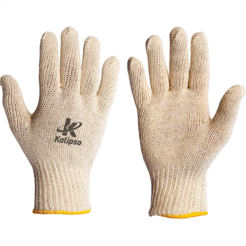 Luva Malha Kalipso Tricotada Branca G - Kit C/12 Pares Luva Malha Kalipso Tricotada Branca G - Kit C/12 Pares