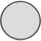 Peneira Cafe Aro Plastico Preto 55 - Kit C/6 Pecas