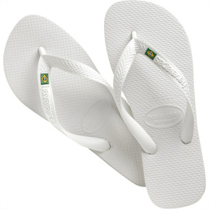 Chinelo Havaianas Brasil 41/42 Branco