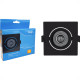 Spot Com Lampada Dicroica Led Elgin 5W. Quadrado Ip20 Mr16 Movel Preto Bivolt 400Lm 3000K.