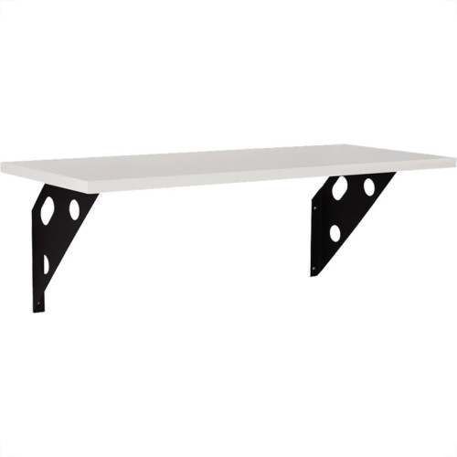 Prateleira Madeira Tramontina Elite 40X25Cm Branca Com Suporte Metalico - 91284/047 Prateleira Madeira Tramontina Elite 40X25Cm Branca Com Suporte Metalico - 91284/047