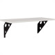 Prateleira Madeira Tramontina Elite 40X25Cm Branca Com Suporte Metalico - 91284/047 Prateleira Madeira Tramontina Elite 40X25Cm Branca Com Suporte Metalico - 91284/047