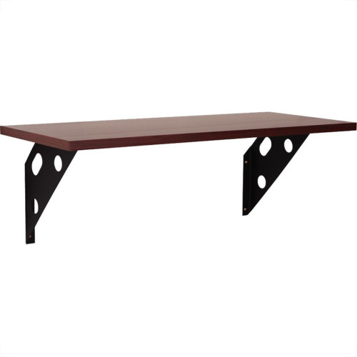 Prateleira Madeira Tramontina Elite 60X25Cm Castanho Escuro Com Suporte Metalico - 91286/067 Prateleira Madeira Tramontina Elite 60X25Cm Castanho Escuro Com Suporte Metalico - 91286/067