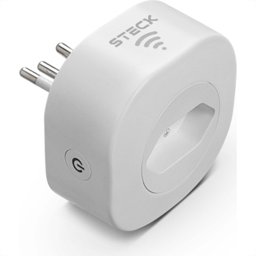 Tomada Steck Smarteck Wi-Fi 2P+T 10A. Branca - Smct1Us2 Tomada Steck Smarteck Wi-Fi 2P+T 10A. Branca - Smct1Us2