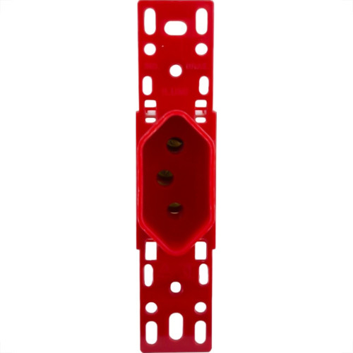Conjunto Ilumi Stylus Vermelho Sem Placa 1 Tomada 2P+T. 20A. - 20143/0 Conjunto Ilumi Stylus Vermelho Sem Placa 1 Tomada 2P+T. 20A. - 20143/0