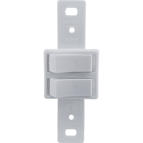 Conjunto Ilumi Stylus Branco Sem Placa 2 Simples - 2018/0 Conjunto Ilumi Stylus Branco Sem Placa 2 Simples - 2018/0