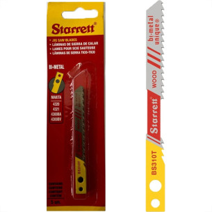 Serra Tico-Tico Lamina Starrett Madeira Bi-Metal Com 5 Pecas Makita Bs310T - 65Mm - Bs310T