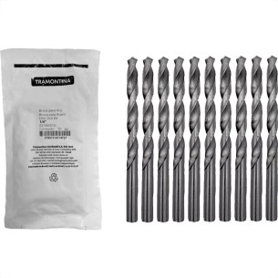 Broca Aco Rapido Tramontina Master   1/4'' - Pacote Com 10 Pecas - 43146/015 - Kit C/10 Pecas