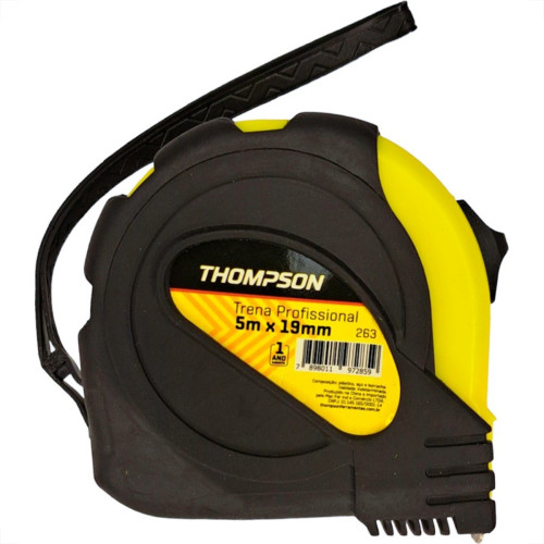 Trena Thompson Emborrachada Com Trava E Ima 5Mx19Mm Trena Thompson Emborrachada Com Trava E Ima 5Mx19Mm