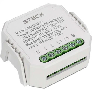 Modulo De Interruptor Steck Smarteck Interno Mini - Wi-Fi - Smciius2