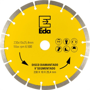 Disco Diamantado Eda Segmentado 230Mm X 25,4Mm - 0Qh