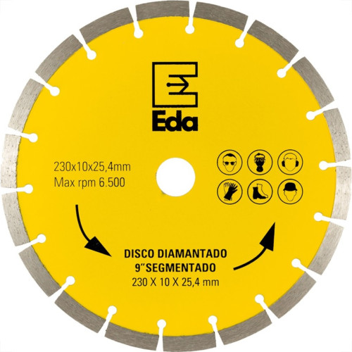 Disco Diamantado Eda Segmentado 230Mm X 25,4Mm - 0Qh Disco Diamantado Eda Segmentado 230Mm X 25,4Mm - 0Qh