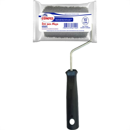 Rolo Para Massa Rolada Versatil Compel 10Cm Com Suporte - 0.6110 Rolo Para Massa Rolada Versatil Compel 10Cm Com Suporte - 0.6110