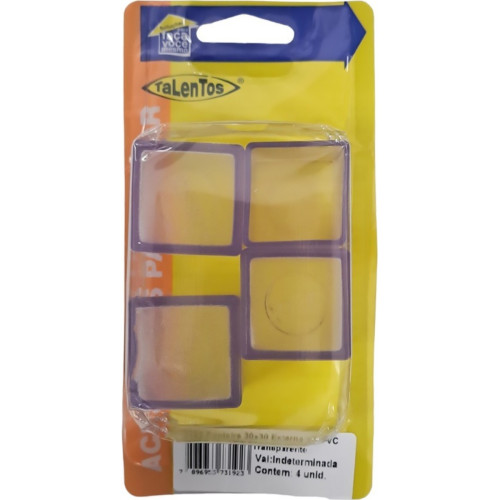 Ponteira Externa (Pvc) Talentos Quadrada 30X30 Transparente Cartela Com 4 Pecas Ponteira Externa (Pvc) Talentos Quadrada 30X30 Transparente Cartela Com 4 Pecas