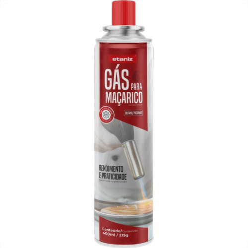 Gas Butano/Propano Etaniz Para Macarico 400Ml/215G Gas Butano/Propano Etaniz Para Macarico 400Ml/215G