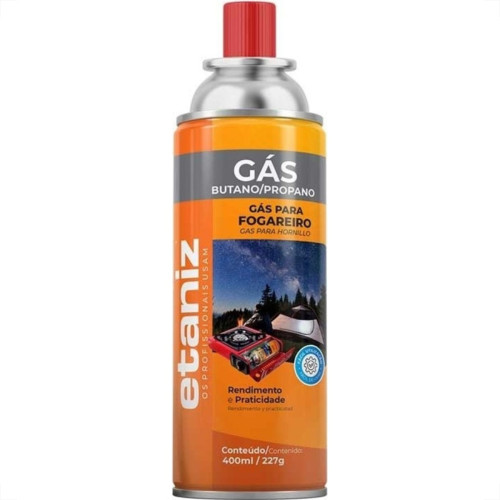 Gas Butano/Propano Etaniz Para Fogareiro 400Ml/227G Gas Butano/Propano Etaniz Para Fogareiro 400Ml/227G