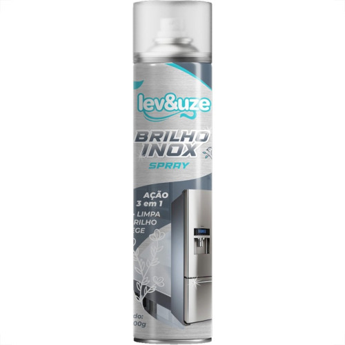 Brilha Inox Lev E Uze Spray Acao 3X1 Brilha Inox Lev E Uze Spray Acao 3X1