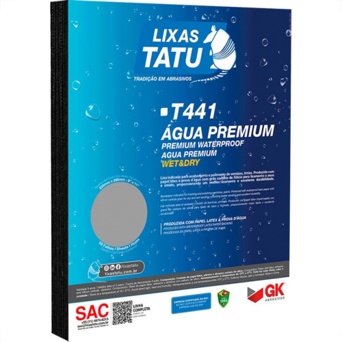 Lixa D Agua Tatu Premium Gk 2000 - Kit C/50 Pecas Lixa D Agua Tatu Premium Gk 2000 - Kit C/50 Pecas
