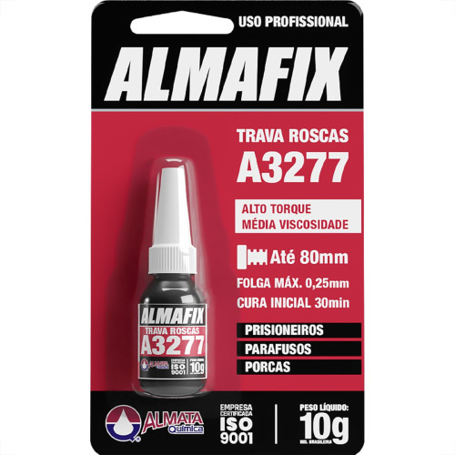 Trava Para Parafuso Almafix A3277 Alto Torque 10G Trava Para Parafuso Almafix A3277 Alto Torque 10G