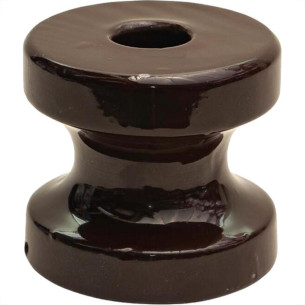 Roldana Isolador Para Press-Bow Porcelana 72X72 - Kit C/10 Pecas