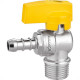Registro Para Gas Esfera Alianca Angular - 1/2'' X 1/2'' E 1/2'' X 3/8'' - 550/10 Registro Para Gas Esfera Alianca Angular - 1/2'' X 1/2'' E 1/2'' X 3/8'' - 550/10