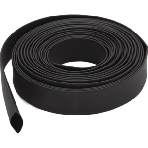 Tubo Termocontratil 1Mm / 0,65Mm Preto Rolo Com 25 Metros - W1,0Pr25
