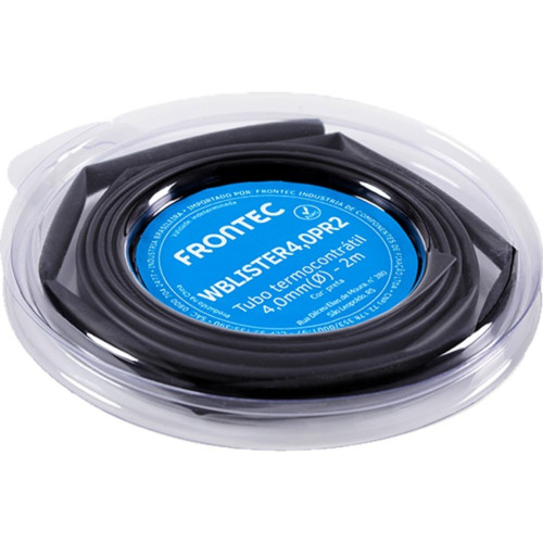 Tubo Termocontratil 4Mm / 2Mm Preto Pacote Com 2 Metros - Wblister 4,0Pr2 Tubo Termocontratil 4Mm / 2Mm Preto Pacote Com 2 Metros - Wblister 4,0Pr2