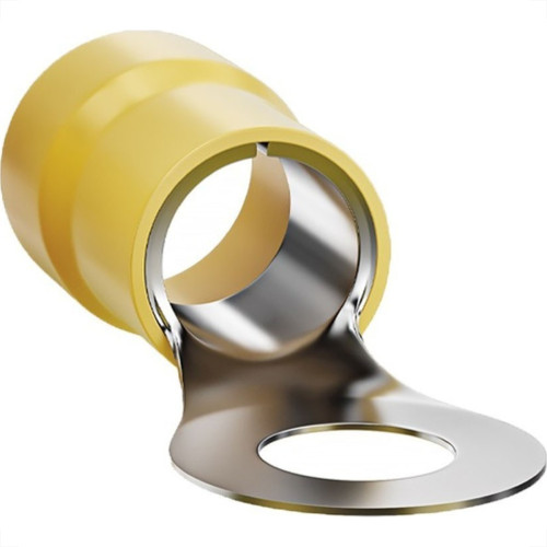 Terminal Anel Olhal Pre-Isolado Sforplast 4,0 A 6,0Mm - M6 - Amarelo