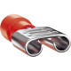 Terminal Femea Pre-Isolado Penzel 0,5 A 1,5Mm - Vermelho