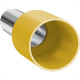 Terminal Tubular Ilhos Isolado Simples Sforplast 6,0Mm Comprimento 12Mm - Amarelo