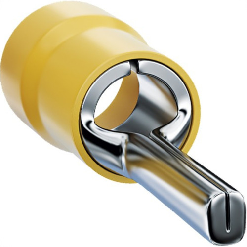 Terminal Pino Pre-Isolado Sforplast 4,0 A 6,0Mm Comprimento 13Mm - Amarelo Terminal Pino Pre-Isolado Sforplast 4,0 A 6,0Mm Comprimento 13Mm - Amarelo