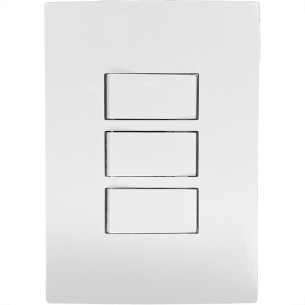 Conjunto Ilumi I9-Inove Branco Com Placa 3 Simples 10A. - 9419