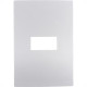 Placa Conjunto Ilumi I9-Inove Branco 4X2 1 Modulo Horizontal Com Suporte - 96070 Placa Conjunto Ilumi I9-Inove Branco 4X2 1 Modulo Horizontal Com Suporte - 96070