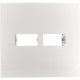 Placa Conjunto Ilumi I9-Inove Branco 4X4 1 Modulo + 1 Modulo Separados Horizontais Branca - 97060 Placa Conjunto Ilumi I9-Inove Branco 4X4 1 Modulo + 1 Modulo Separados Horizontais Branca - 97060
