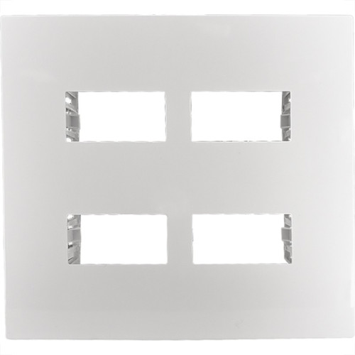 Placa Conjunto Ilumi I9-Inove Branco 4X4 2 Modulos + 2 Modulos Separados Horizontais Branca - 97070 Placa Conjunto Ilumi I9-Inove Branco 4X4 2 Modulos + 2 Modulos Separados Horizontais Branca - 97070