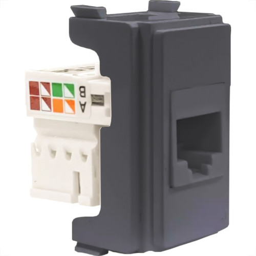 Modulo Ilumi Slim 1 Tomada Rj-45 Preto 81644 Modulo Ilumi Slim 1 Tomada Rj-45 Preto 81644