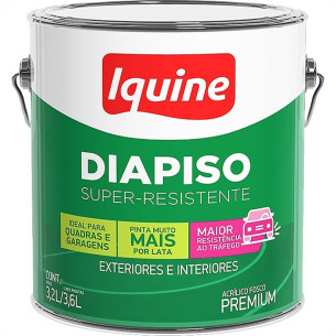Tinta Acrilica Piso Premium Iquine Diapiso 3,6L Branco Neve