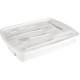 Porta Talheres Plastico Com Tampa Plasutil 5 Divisºrias Branco - 3839 Porta Talheres Plastico Com Tampa Plasutil 5 Divisºrias Branco - 3839