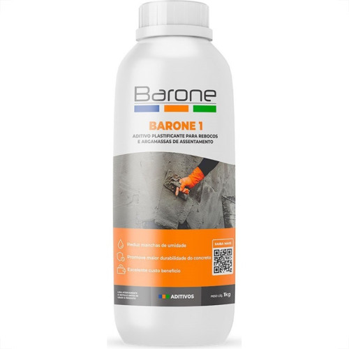Impermeabilizante Barone 1 Aditivo Para Argamassa 1Kg Impermeabilizante Barone 1 Aditivo Para Argamassa 1Kg