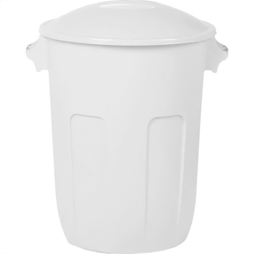 Lixeira Plastica Com Tampa Plasutil 58L Branca - 15071 Lixeira Plastica Com Tampa Plasutil 58L Branca - 15071
