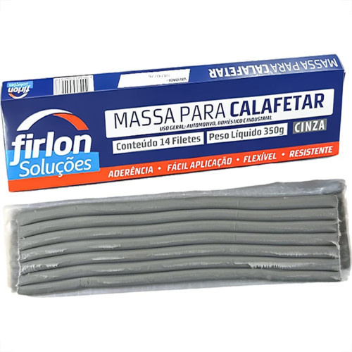 Massa Calafetar Firlon Caixa 350G Cinza Massa Calafetar Firlon Caixa 350G Cinza